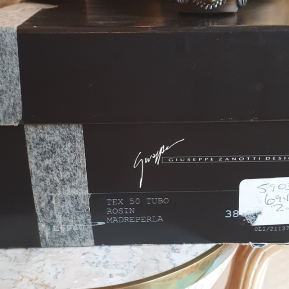 Vintage Giuseppe Zanotti chief head boots, python snake, rare- SZ- 8, NEW - Picture 10 of 15